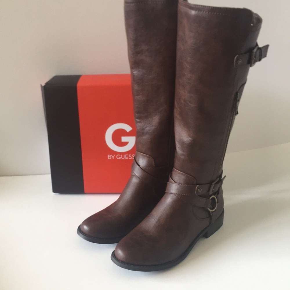 G BY GUESS HERLY RIDING BOOT - Brown